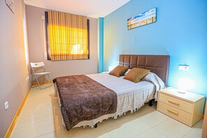 2 bedrooms, bed sheets