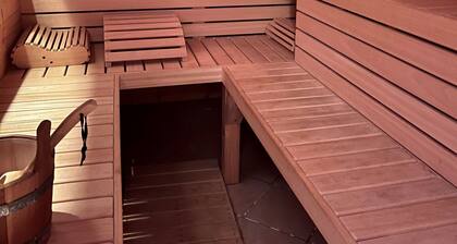 Sleep in the SPA with water bed, wood-burning sauna, emotional shower and Kneipp