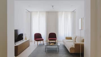 Apartamento, 2 quartos | 3 quartos, roupas de cama premium, edredons de pluma