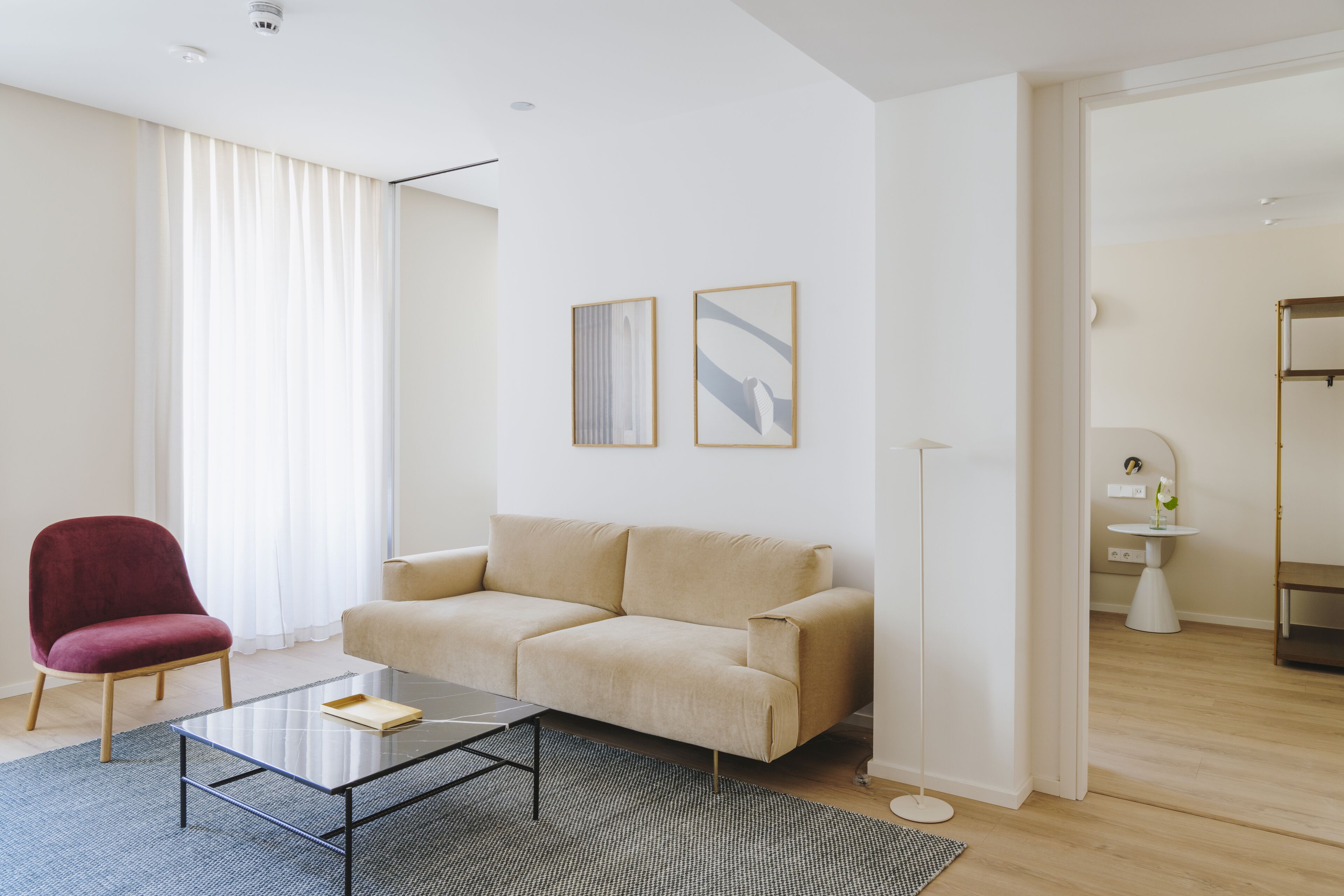 Huoneisto, 2 makuuhuonetta | Ylelliset vuodevaatteet, untuvapeitot, memory foam -patjalliset sängyt