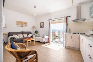 TV connectée, cheminée, livres
