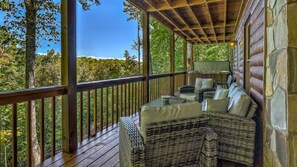 Cabin, 3 Bedrooms | Balcony - Sage Elk by Escape to Blue Ridge (Mineral Bluff)