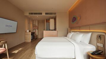 Ropa de cama de alta calidad y minibar