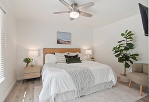 2 dormitorios, tabla de planchar con plancha, wifi gratis y ropa de cama