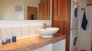 Shower, jetted tub