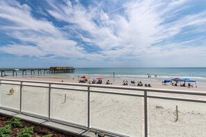 On the beach, beach towels