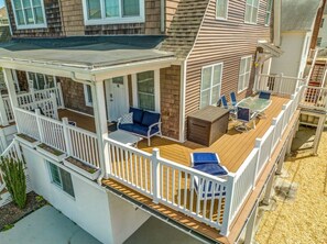 Outdoor dining - Beach House (712) 200ft to beach ~ Sleeps 20 (Ocean City)