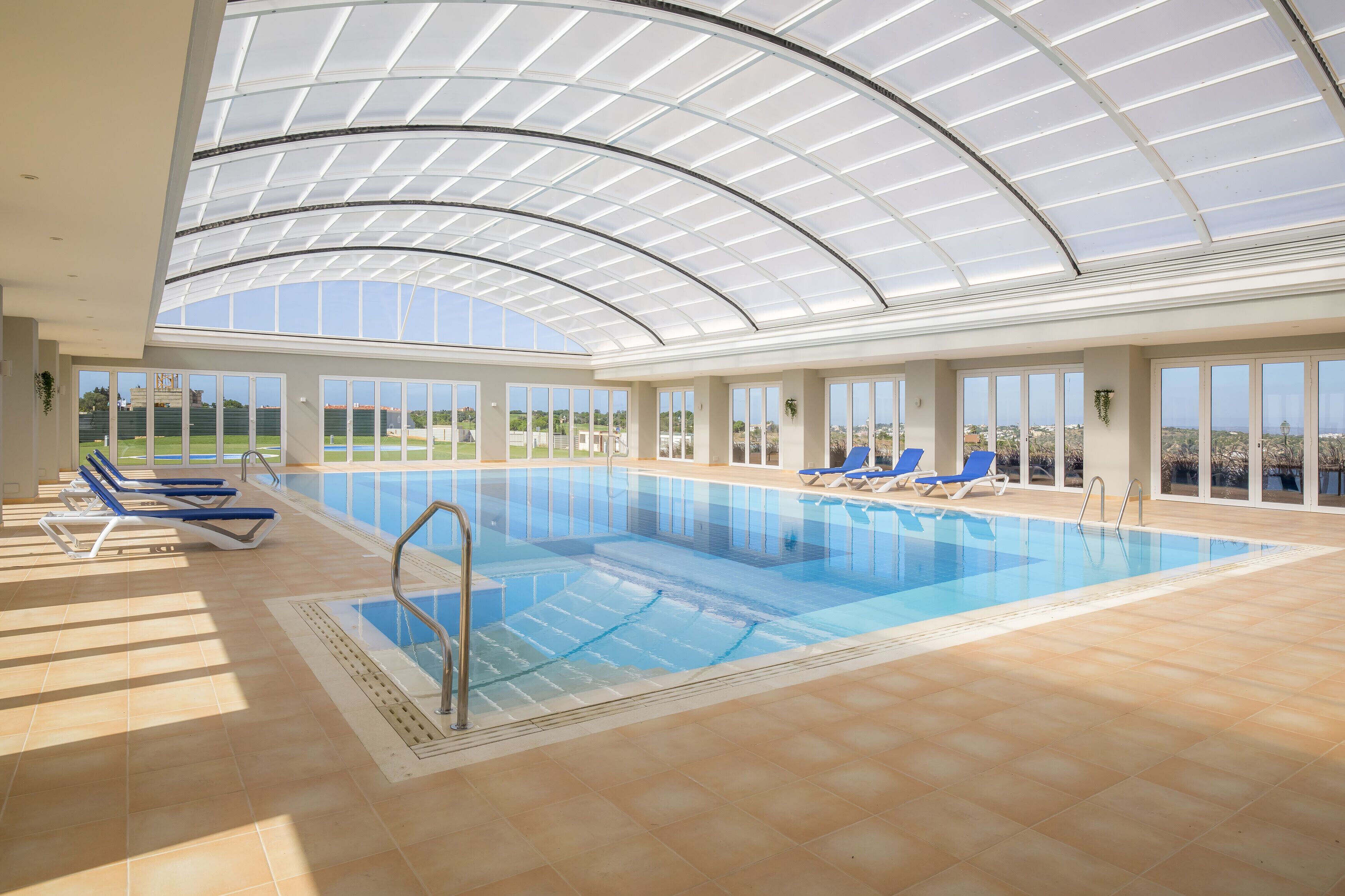 Indoor pool, a heated pool