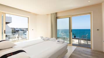 Junior Suite, Sea View | In-room safe, desk, soundproofing, iron/ironing board