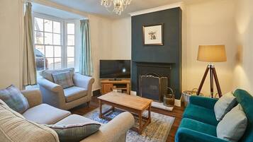 TV, fireplace, video games, DVD player