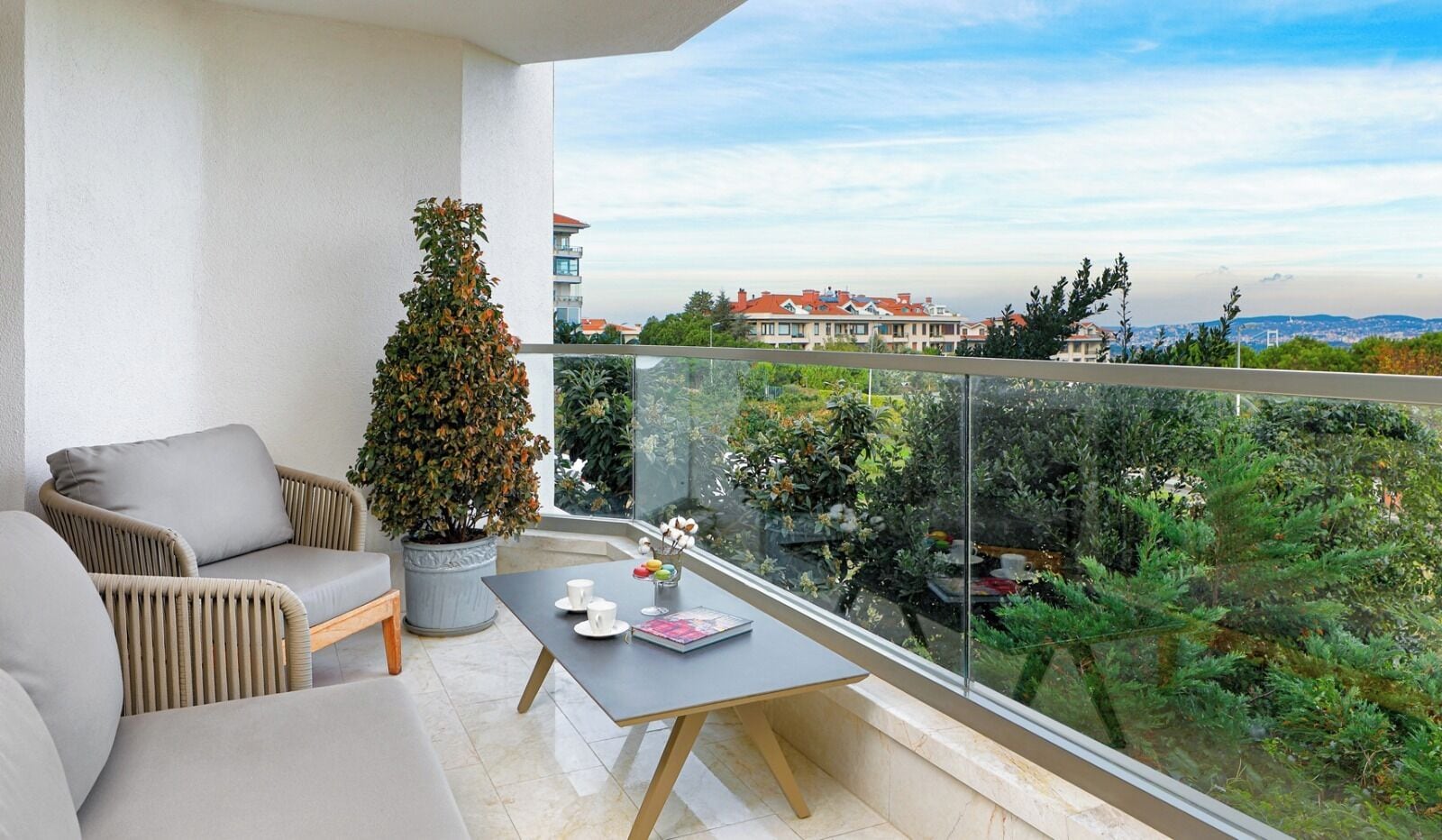 Balcony to 3+1 Apartment with Balcony | Down comforters, Select Comfort beds, in-room safe