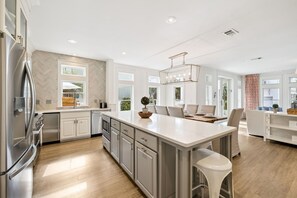 Fridge, microwave, oven, stovetop - Group Getaway Perfection: Just 50 Feet to the Sand w/Private Pool & Gulf Views (Seacrest Beach)