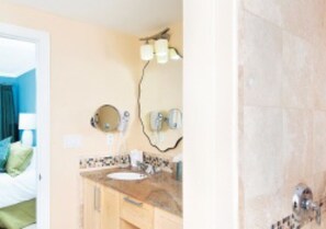 Combined shower/bathtub, bidet
