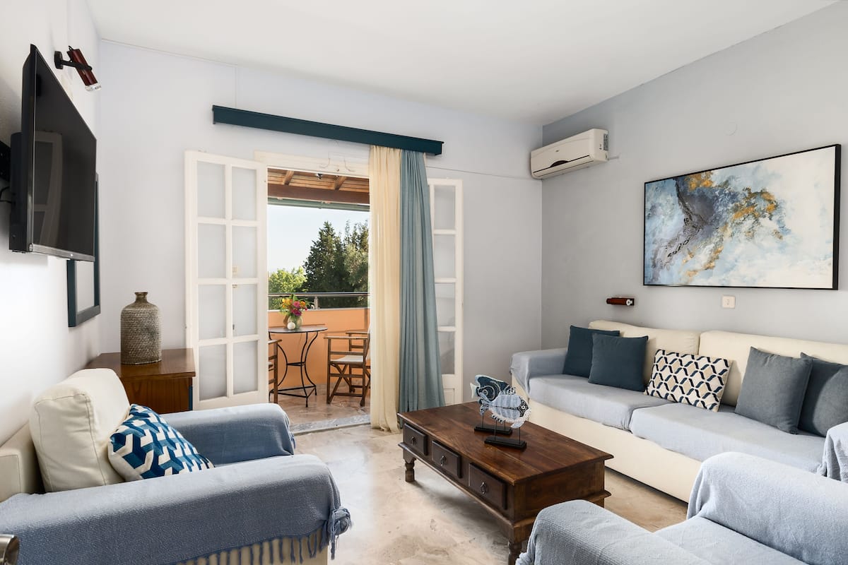 Appartement, 1 chambre, vue mer | Salle de séjour