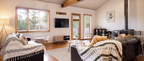 TV connectée, cheminée