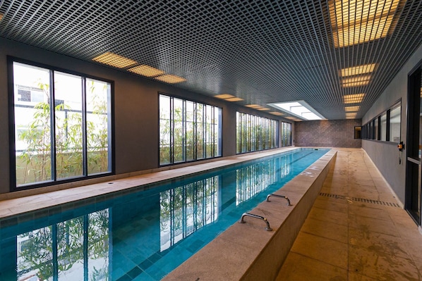 Una piscina riscaldata