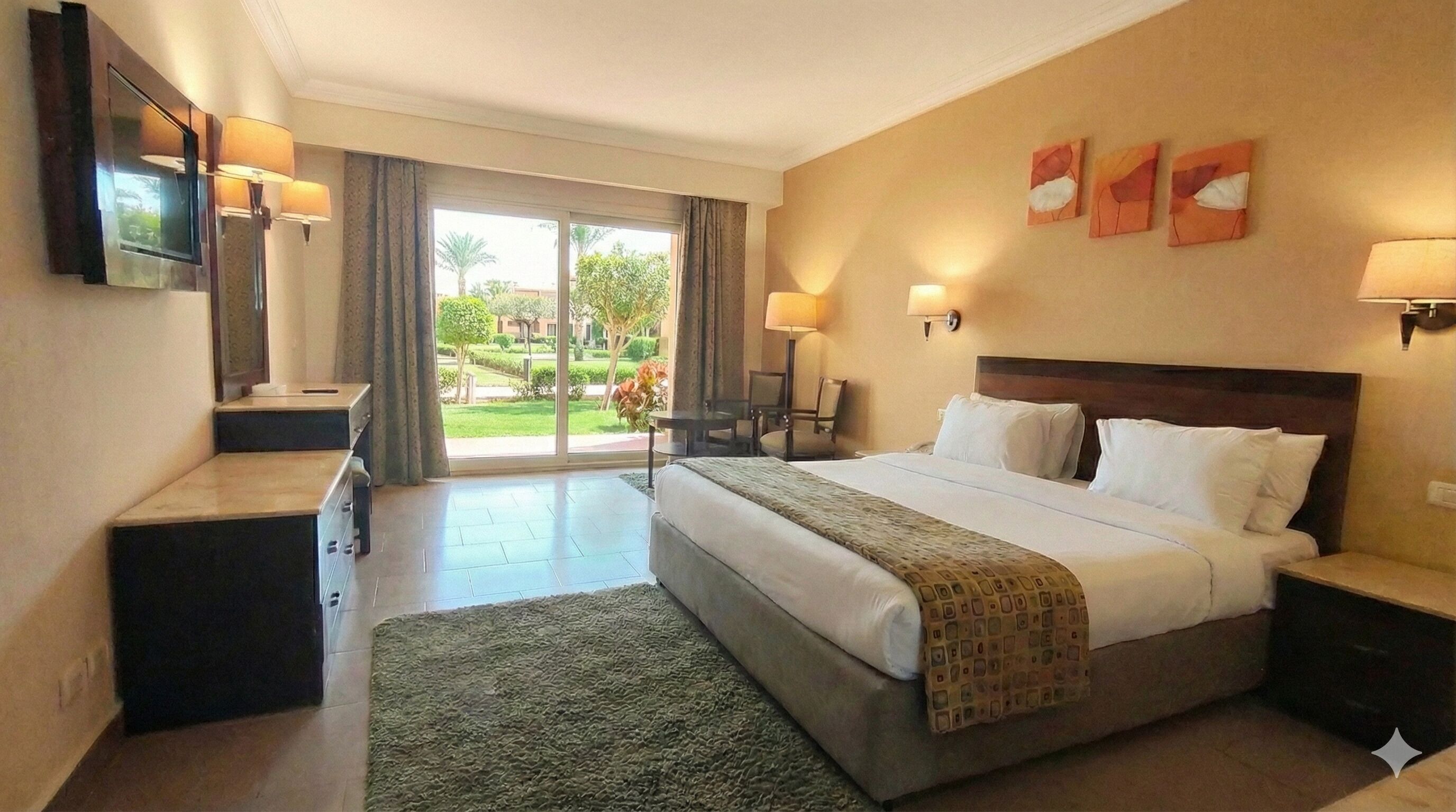 스탠다드 더블룸, 정원 전망 | 정원 전망