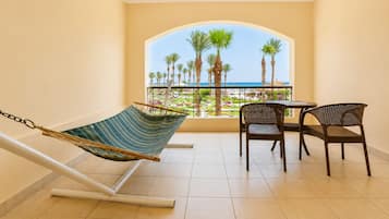 Royal-Zimmer, Strandblick | Terrasse/Patio