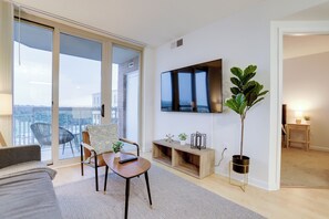 Appartement Confort, 1 chambre, vue ville | Coin séjour