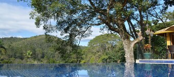 Beautiful 4 bedroom country house in the mountains with pool, playroom and more