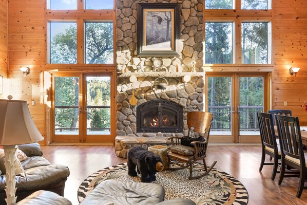 Smart TV, fireplace, books, stereo - Beautiful Cabin in the Woods - Near Jenkinson Lake (Pollock Pines)