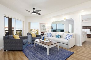 Televisión y oficina 