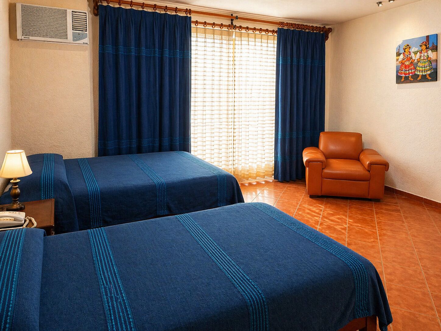 Basic Quadruple Room | Blackout drapes, iron/ironing board, free WiFi, bed sheets