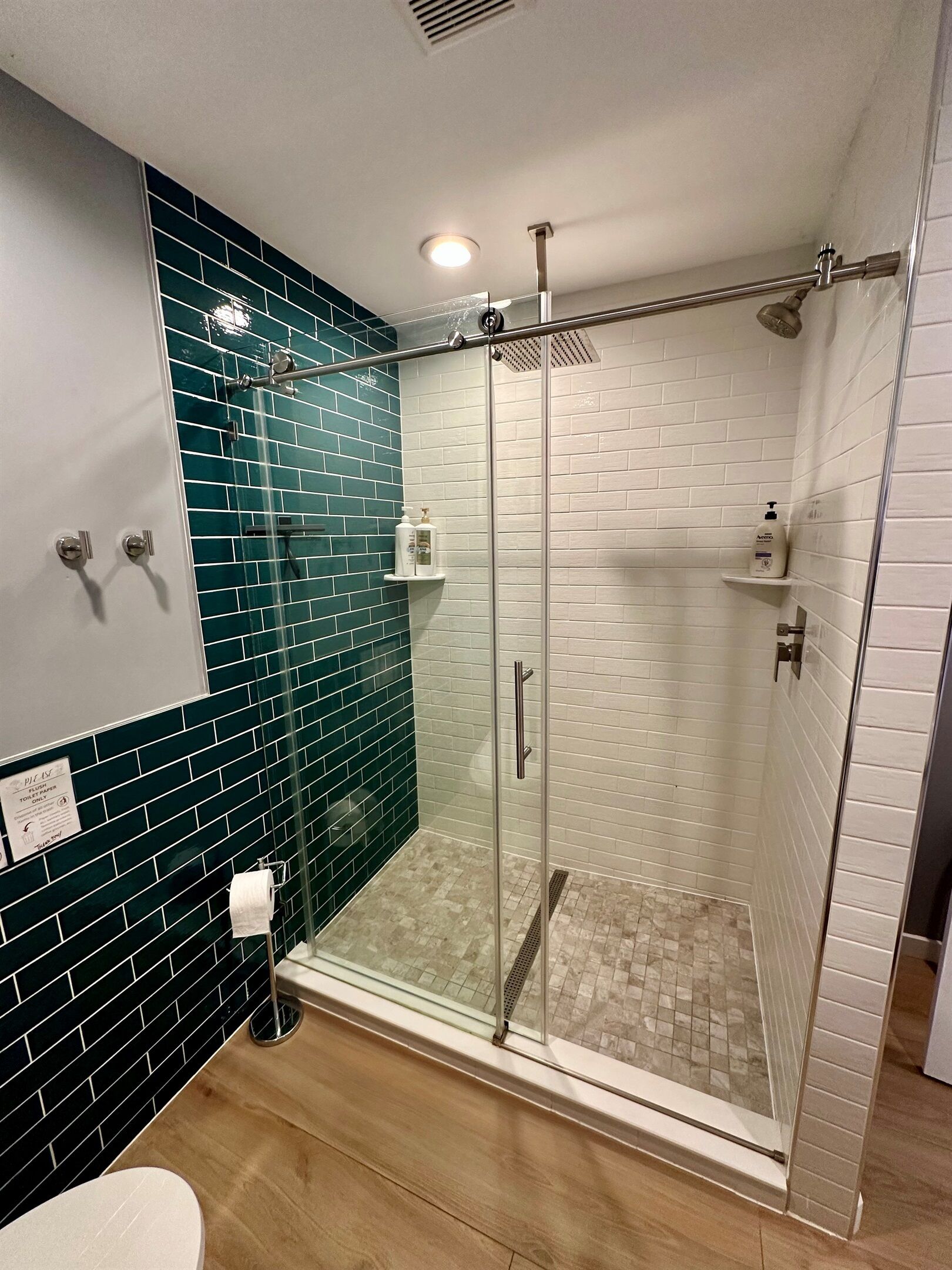 Dusche, Haartrockner, Bidet, Handtücher