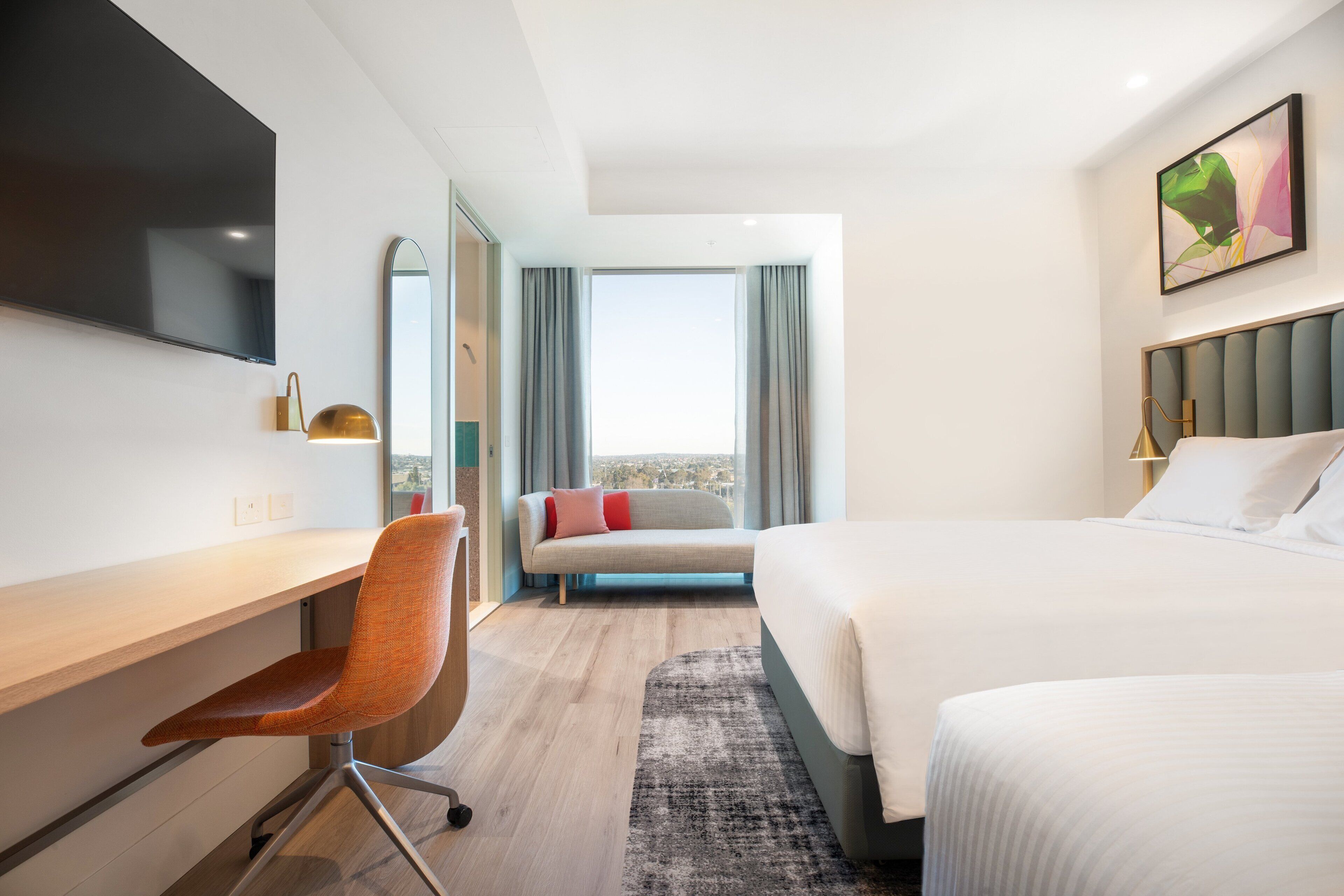 Premium Room, 2 Double Beds | Pillow-top beds, in-room safe, desk, laptop workspace