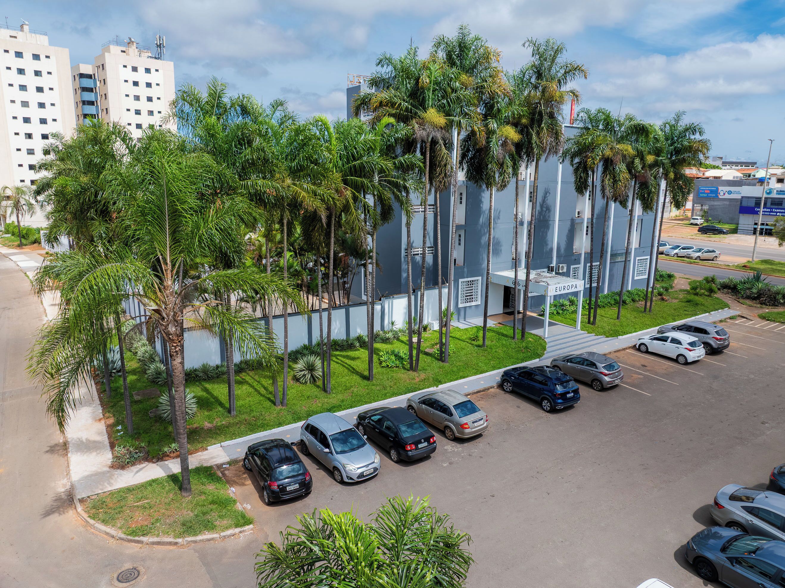 Majoituspaikan julkisivu