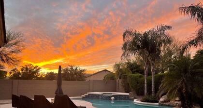 Spacious home in the heart of the West Valley with heated pool and game room