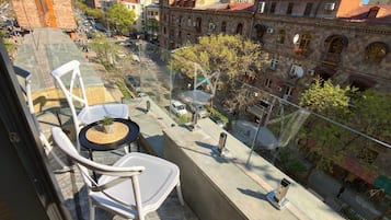 Studio with Balcony and Panoramic View | Blick vom Balkon