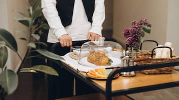 Daily continental breakfast for a fee