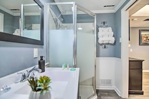 Hair dryer, towels - Fenced Yard: Fox River Grove Home, Dogs Welcome (Fox River Grove)