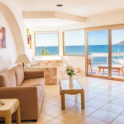 Premium Room, 1 King Bed with Sofa bed, Balcony, Ocean View | Living area | 32-inch flat-screen TV with cable channels, TV