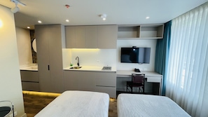 Chambre Junior Double ou avec lits jumeaux | Cuisine privée