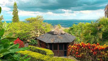 Vue depuis lâhĂ©bergement