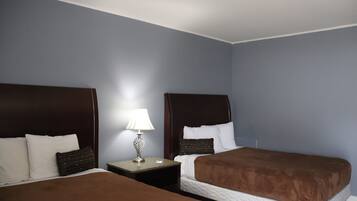 Standard Double Room, 2 Double Beds | Desk, laptop workspace, free WiFi, bed sheets