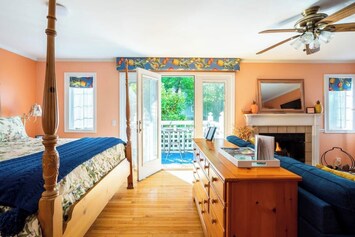 Enjoy an open floor plan with water sounds from the properties main koi pond fountain right outside your door.