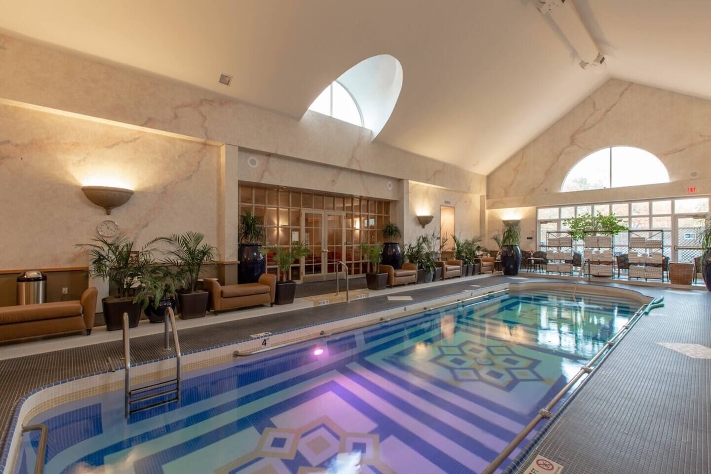 A heated pool