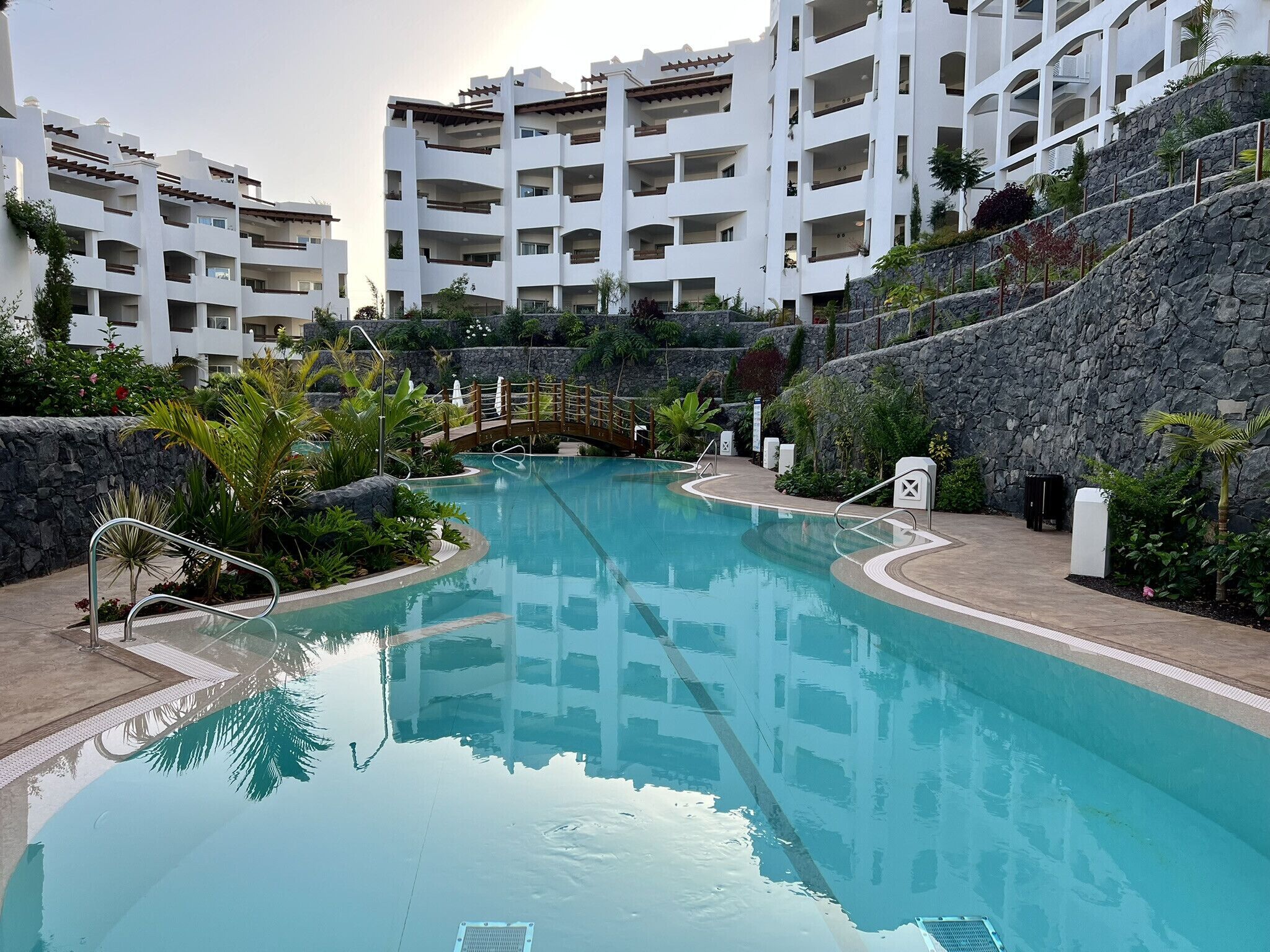 Una piscina riscaldata
