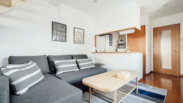 Design Loft | Living area | 43-inch LCD TV with satellite channels