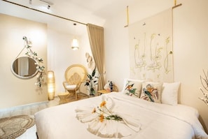 Deluxe-Apartment, 1 Schlafzimmer | Kostenloses WLAN, Bettwäsche