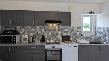 Fridge, microwave, dishwasher, freezer