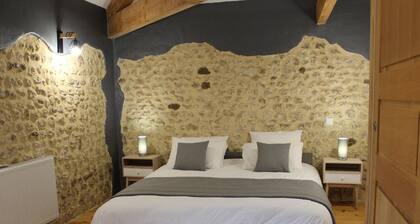 Spacious Stone House with Shared Pool, Babyfoot, and Nature Trails in Bucolic Setting