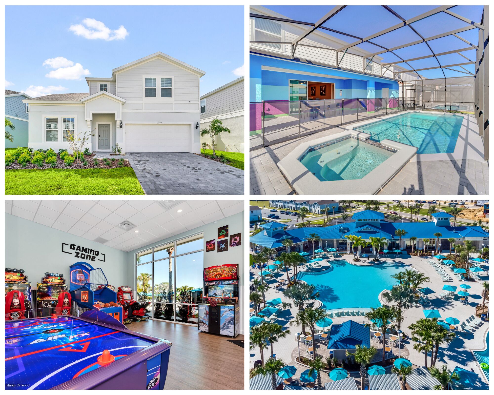 Pristine 8BR villa near Disney equipped with a heated pool and spa!!