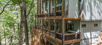 Watersong Rapids ~ Luxurious on a beautiful creek atop a waterfall!  Wow!