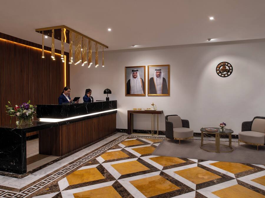 Mostrador para check-in y check-out
