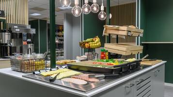 Daily buffet breakfast (EUR 12 per person)