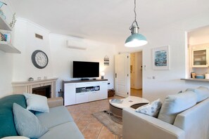 TV, fireplace, DVD player